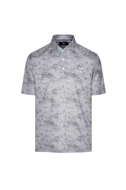 Cloud Print Signature Polo