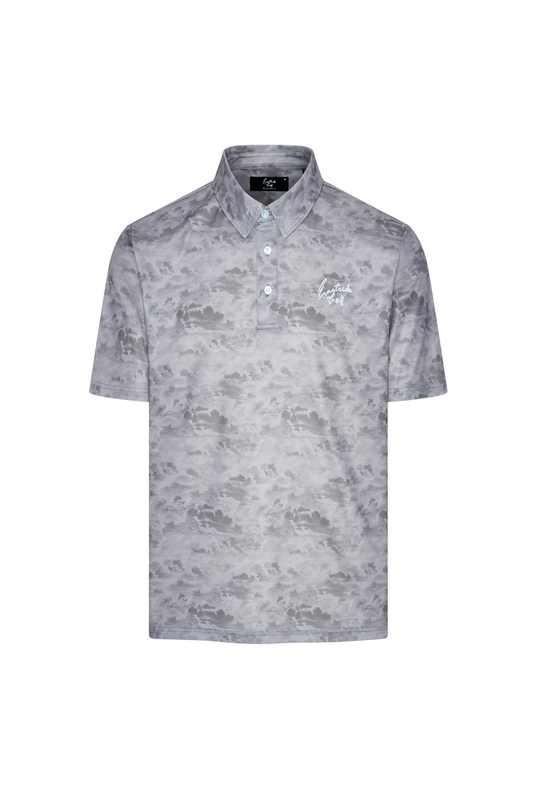 Cloud Print Signature Polo