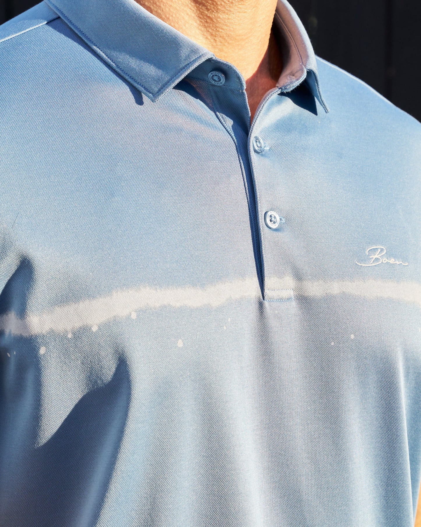Bleach Stripe Polo