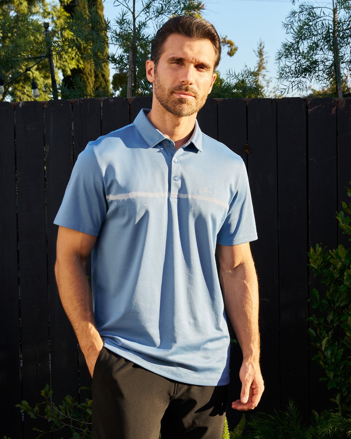 Bleach Stripe Polo